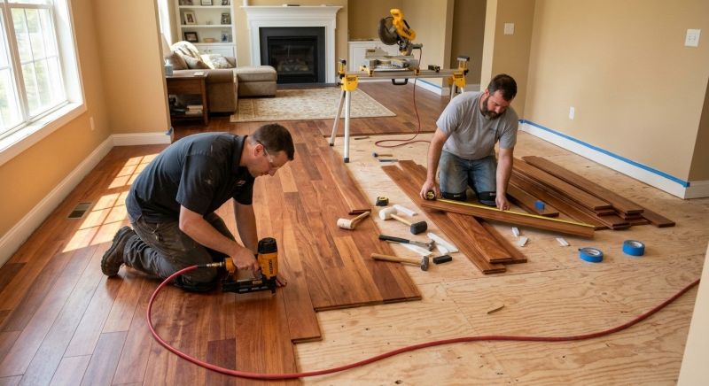 Cherry Floor Installation in Enoree, SC