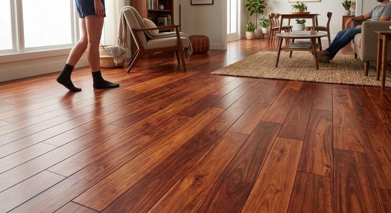 Cherry Floor Installation in Henrietta, NC