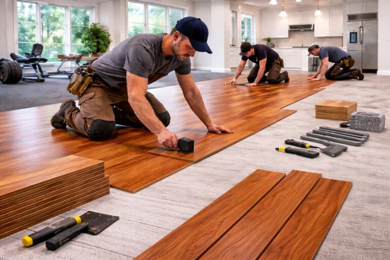 Cherry Floor Installation in Simpsonville, SC