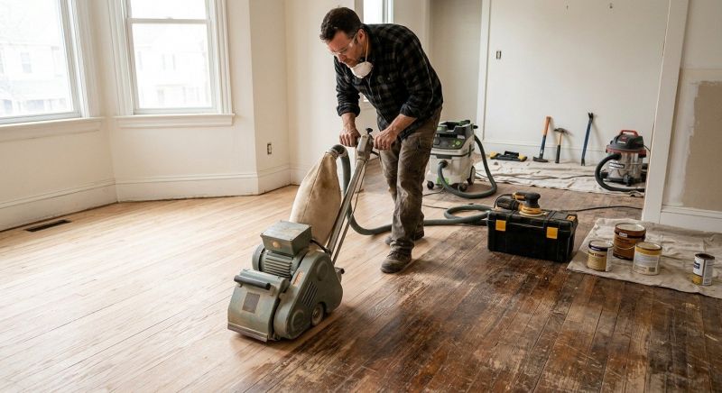 Hardwood Floor Renovation in Spartanburg, SC