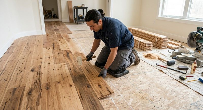 Hickory Floor Installation in Spartanburg, SC