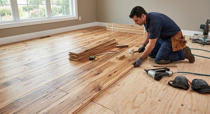 Hickory Floor Installation in Spartanburg, SC