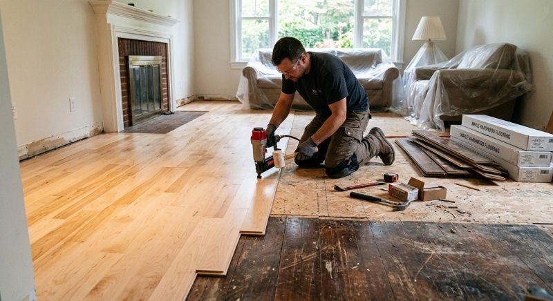 Maple Flooring Installation in Tryon, NC