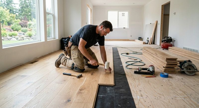 Oak Floor Installation in Greer, SC