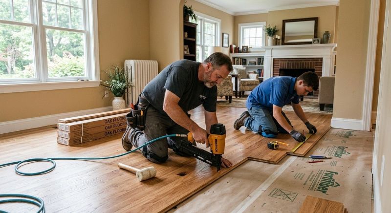 Oak Floor Installation in Greer, SC