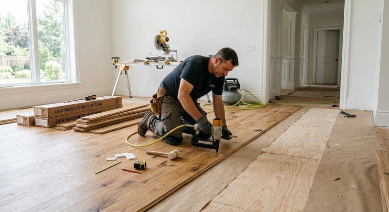Oak Floor Installation in Greer, SC
