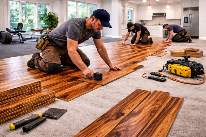 Teak Flooring Installation in Spartanburg, SC