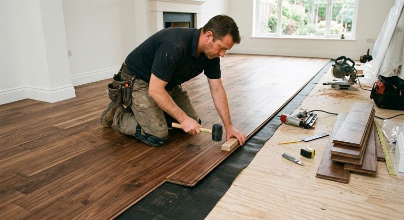 Walnut Flooring Installation in Spartanburg, SC