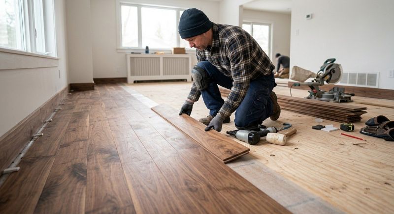 Walnut Flooring Installation in Spartanburg, SC