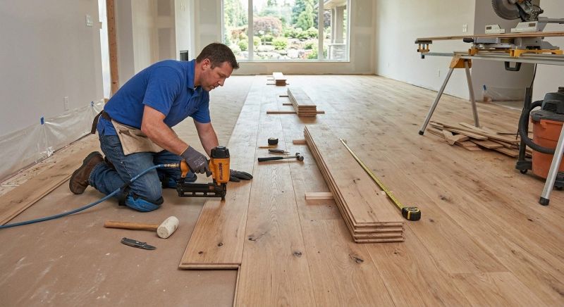 Wide Plank Floor Installation in Spartanburg, SC