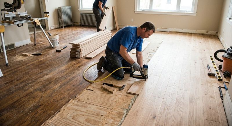 Wood Floor Replacement in Columbus, NC