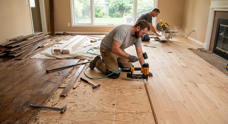 Wood Floor Replacement in Greenville, SC